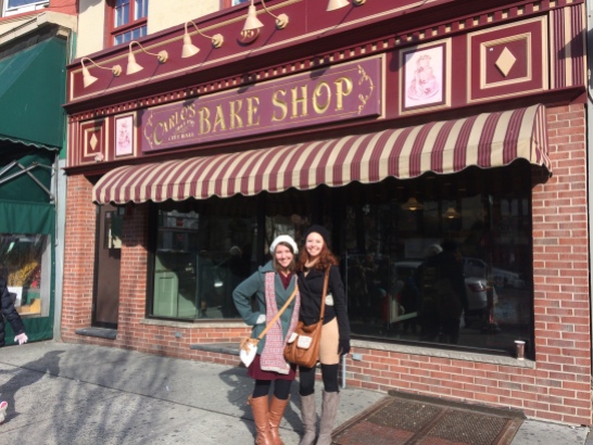 Rachel and I outside Carlos Bakery