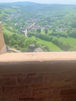Looking down from the castle ruins